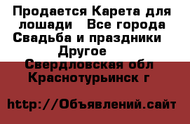 Продается Карета для лошади - Все города Свадьба и праздники » Другое   . Свердловская обл.,Краснотурьинск г.